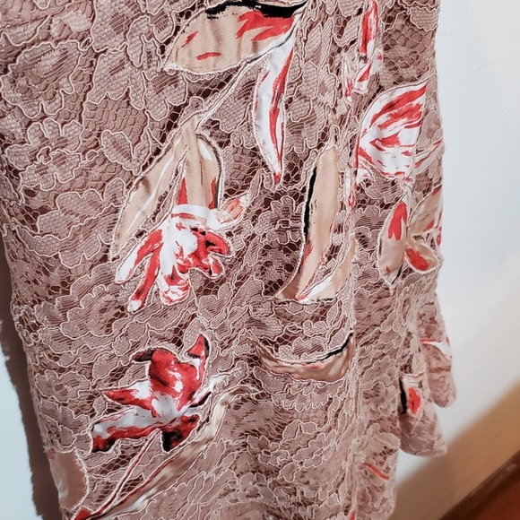 Sachin + Babi SPRING 2017 READY-TO-WEAR Romantic Pink Floral & Lace Dress - Picture 8 of 16